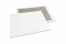 Bordrug enveloppen - 400 x 500 mm, 120 gr wit kraft voorzijde, 700 gr grijs duplex achterzijde, ongegomd / geen stripsluiting | PIT Packaging.nl | Enveloppenland
