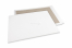 Bordrug enveloppen - 450 x 600 mm, 120 gr wit kraft voorzijde, 700 gr grijs duplex achterzijde, ongegomd / geen stripsluiting | PIT Packaging.nl | Enveloppenland