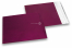 Bordeaux gekleurde mat metallic folie enveloppen - 165 x 165 mm | PIT Packaging.nl | Enveloppenland