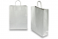 Papieren draagtassen gedraaide handgreep - zilver, 320 x 120 x 410 mm, 100 gr | PIT Packaging.nl | Enveloppenland
