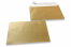Goud gekleurde enveloppen parelmoer - 162 x 229 mm | PIT Packaging.nl | Enveloppenland