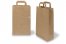 Papieren draagtassen platte handgreep - bruin, 220 x 105 x 360 mm | PIT Packaging.nl | Enveloppenland