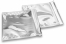 Zilver gekleurde metallic folie enveloppen - 220 x 220 mm | PIT Packaging.nl | Enveloppenland