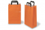 Papieren draagtassen platte handgreep - oranje, 220 x 105 x 360 mm | PIT Packaging.nl | Enveloppenland