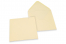 Wenskaart enveloppen gekleurd - ivoorwit, 155 x 155 mm | PIT Packaging.nl | Enveloppenland