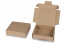 Brievenbusdozen met bovenklep - bruin, 110 x 110 x 28 mm | PIT Packaging.nl | Enveloppenland