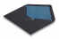 Gevoerde enveloppen zwart - blauw gevoerd | PIT Packaging.nl | Enveloppenland