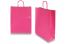 Papieren draagtassen gedraaide handgreep - felroze, 320 x 120 x 410 mm, 100 gr | PIT Packaging.nl | Enveloppenland