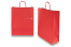 Papieren draagtassen gedraaide handgreep - vuurrood, 320 x 120 x 410 mm, 100 gr | PIT Packaging.nl | Enveloppenland