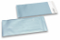 IJsblauw gekleurde mat metallic folie enveloppen - 110 x 220 mm | PIT Packaging.nl | Enveloppenland