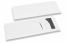 Bestekzakjes wit met bestek insnede + donkergrijs servet | PIT Packaging.nl | Enveloppenland