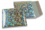 Luchtkussen enveloppen ECO metallic - zilver holografisch 165 x 165 mm | PIT Packaging.nl | Enveloppenland