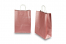 Papieren draagtassen gedraaide handgreep - metallic roze, 260 x 120 x 350 mm, 90 gr | PIT Packaging.nl | Enveloppenland
