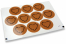 Sluitzegels liefde - bruin met zwart hart met blaadjes | PIT Packaging.nl | Enveloppenland