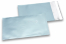 IJsblauw gekleurde mat metallic folie enveloppen - 114 x 162 mm | PIT Packaging.nl | Enveloppenland