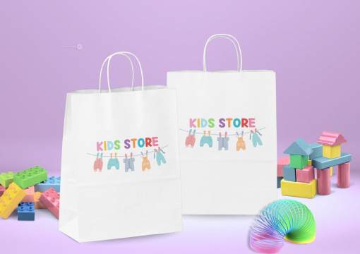 Papieren draagtassen gedraaide handgreep | PIT Packaging.nl | Enveloppenland