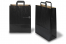 Papieren draagtassen platte handgreep - zwart, 320 x 140 x 420 mm | PIT Packaging.nl | Enveloppenland
