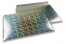 Luchtkussen enveloppen ECO metallic - zilver holografisch 320 x 425 mm | PIT Packaging.nl | Enveloppenland