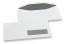 Vensterenveloppen, wit, 114 x 229 mm (C 5/6), venster rechts 30 x 100 mm, 15 mm van rechts en 20 mm van onder, gegomd, 80 grams | PIT Packaging.nl | Enveloppenland