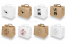 Papieren take away tassen - wit + bruin | PIT Packaging.nl | Enveloppenland