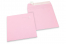 160 x 160 mm -  Lichtroze gekleurde papieren enveloppen | PIT Packaging.nl | Enveloppenland