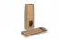 Blokbodemzakjes papier bruin - 105 x 65 x 298 mm met venster, 500 ml | PIT Packaging.nl | Enveloppenland