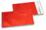 Rood gekleurde mat metallic folie enveloppen - 114 x 162 mm | PIT Packaging.nl | Enveloppenland