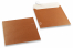 Koper gekleurde enveloppen parelmoer - 170 x 170 mm | PIT Packaging.nl | Enveloppenland