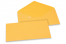 Wenskaart enveloppen gekleurd - goudgeel, 110 x 220 mm | PIT Packaging.nl | Enveloppenland