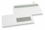 Vensterenveloppen, wit, 114 x 229 mm (C 5/6), venster rechts 40 x 110 mm, 15 mm van rechts en 24 mm van onder,  stripsluiting, 90 grams | PIT Packaging.nl | Enveloppenland