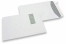 Vensterenveloppen, wit, 229 x 324 mm (C4), venster links 40 x 110 mm, vensterpositie 20 mm van links en 60 mm van de bovenzijde, 120 grams, stripsluiting, gewicht per stuk ca. 20 gr. | PIT Packaging.nl | Enveloppenland