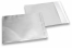 Zilver gekleurde mat metallic folie enveloppen - 165 x 165 mm | PIT Packaging.nl | Enveloppenland