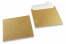 Goud gekleurde enveloppen parelmoer - 155 x 155 mm | PIT Packaging.nl | Enveloppenland