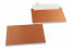 Koper gekleurde enveloppen parelmoer - 114 x 162 mm | PIT Packaging.nl | Enveloppenland