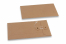 Enveloppen met Japanse sluiting - 110 x 220 mm, bruin | PIT Packaging.nl | Enveloppenland
