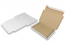 Brievenbusdozen met bovenklep en stripsluiting - 310 x 220 x 25 mm (A4), wit | PIT Packaging.nl | Enveloppenland