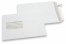 Vensterenveloppen wit budget, 162 x 229 mm, 90 grs., venster links 45 x 90 mm, 20 mm van links, 60 mm van onder, stripsluiting korte zijde | PIT Packaging.nl | Enveloppenland