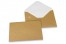 Wenskaart enveloppen gekleurd - goud, 114 x 162 mm | PIT Packaging.nl | Enveloppenland