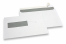 Vensterenveloppen, wit, 162 x 229 mm (C5), venster links 40 x 110 mm, 20 mm van links en 72 mm van onder,  90 grams, stripsluiting, gewicht per stuk ca. 7 gr. | PIT Packaging.nl | Enveloppenland