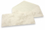 Marmer enveloppen - 110 x 220 mm, marmer bruin, zonder binnenvoering | PIT Packaging.nl | Enveloppenland