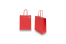 Papieren draagtassen gedraaide handgreep - vuurrood, 180 x 80 x 220 mm, 90 gr | PIT Packaging.nl | Enveloppenland
