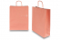 Papieren draagtassen gedraaide handgreep - zalmroze, 320 x 120 x 410 mm, 100 gr | PIT Packaging.nl | Enveloppenland