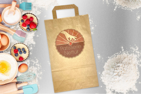  Papieren draagtassen platte handgreep | PIT Packaging.nl | Enveloppenland