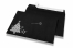 Gekleurde kerst enveloppen - Zwart, met kerstboom | PIT Packaging.nl | Enveloppenland