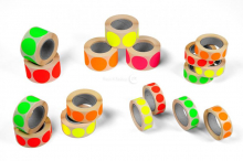 Etiketten gekleurd rond  | PIT Packaging.nl | Enveloppenland