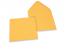 Wenskaart enveloppen gekleurd - goudgeel, 155 x 155 mm | PIT Packaging.nl | Enveloppenland