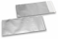 Zilver gekleurde mat metallic folie enveloppen - 110 x 220 mm | PIT Packaging.nl | Enveloppenland