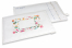 Witte luchtkussen enveloppen Pasen - felle kleuren | PIT Packaging.nl | Enveloppenland