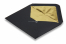 Gevoerde enveloppen zwart - goud gevoerd | PIT Packaging.nl | Enveloppenland