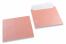 Babyroze gekleurde enveloppen parelmoer - 155 x 155 mm | PIT Packaging.nl | Enveloppenland